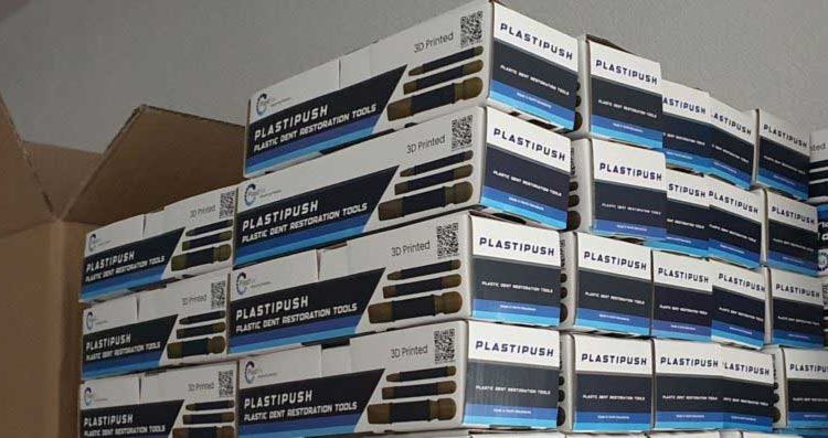 Our first shipment of Plastipush – Plastic Dent Restoration Tools, on the way to the USA